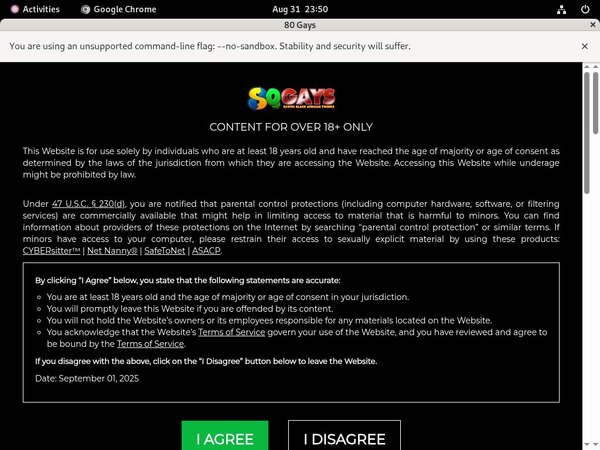 80 Gays Trial Access