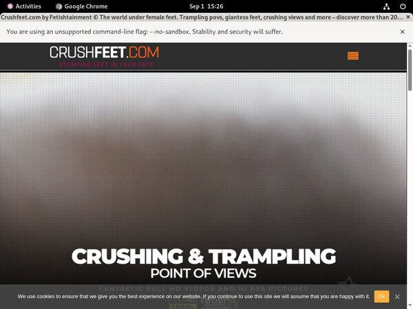 Crush Feet Discount Setup Crush Feet Discount Setup