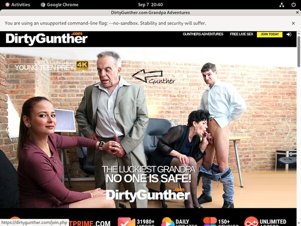 Dirty Gunther With No Card