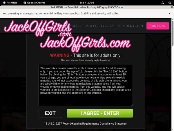 Get Jackoffgirls.com Membership Discount