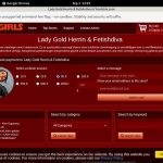 Lady Gold Fetishdiva Credit Card
