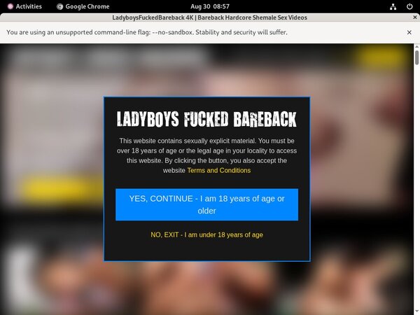 Ladyboys Fucked Bareback Signup Page