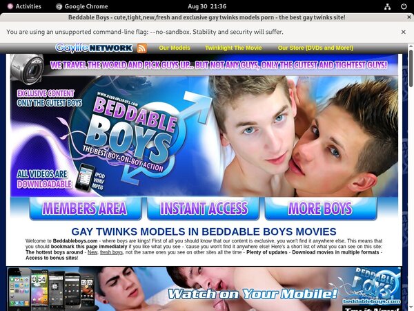New Beddable Boys Discount Deal
