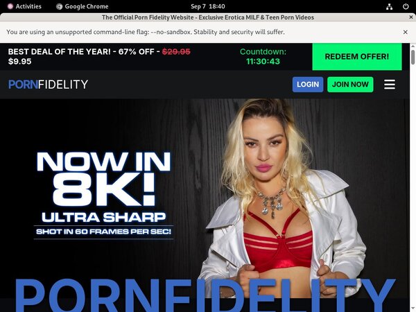 New Pornfidelity.com Discount Deal