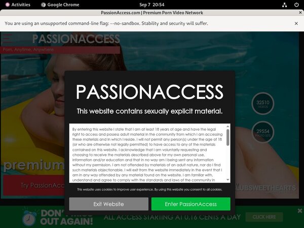 Passionaccess.com Bug Me Not