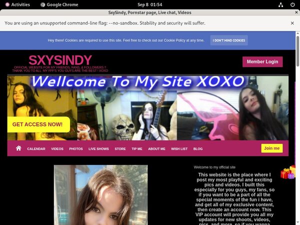 Sxysindyxoxo.com Login Information