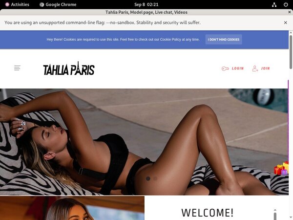 Tahlia Paris Sign Up