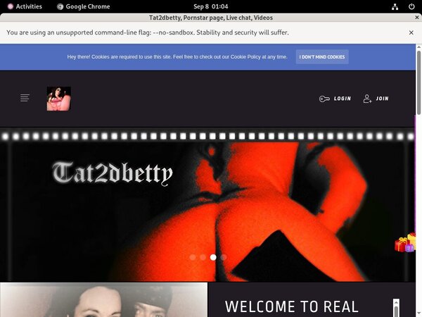 Tat2dbetty.modelcentro.com Account Free