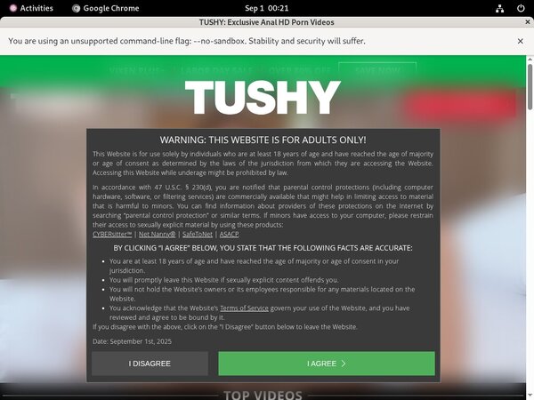 Tushy.com Account Password