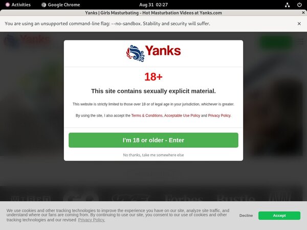 Yanks.com Trial Sign Up